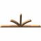Ekena Millwork Richland Timber Gable Bracket, Western Red Cedar, 84"W x 35"H x 3 1/2"D x 3 1/2"F, 10/12 Pitch GBW084X35X0404RIC00SWR - alternate 4